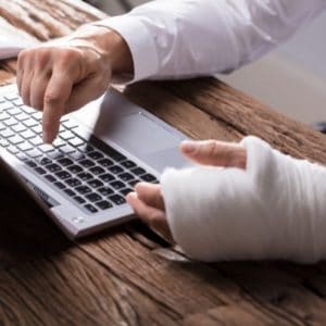 שבר ביד — אחוזי נכות
